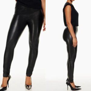 Aritzia Ten by Babaton Showcase High Waisted Faux Leather Legging Pant M EUC